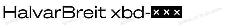 HalvarBreit xbd字体转换